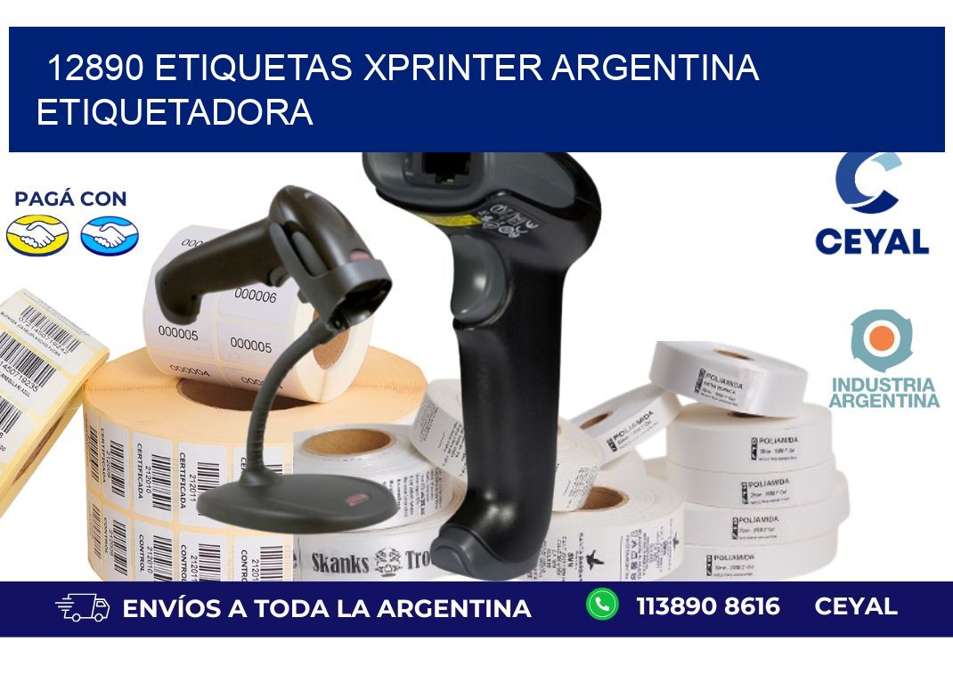 12890 etiquetas xprinter argentina ETIQUETADORA