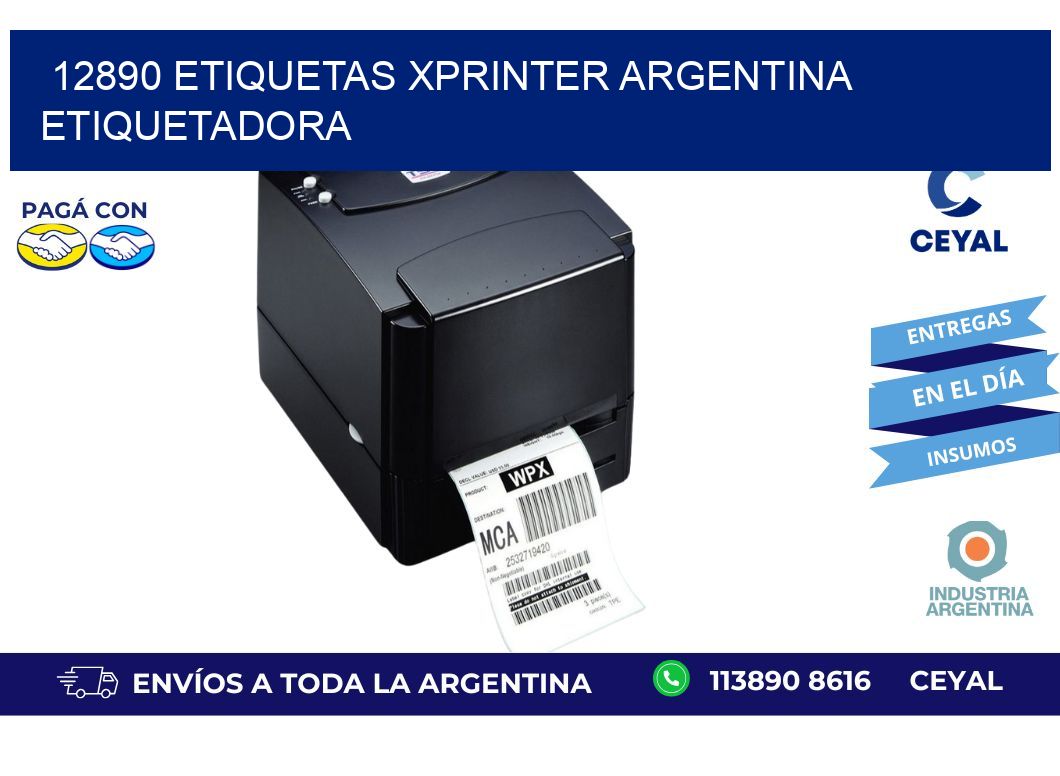 12890 etiquetas xprinter argentina ETIQUETADORA