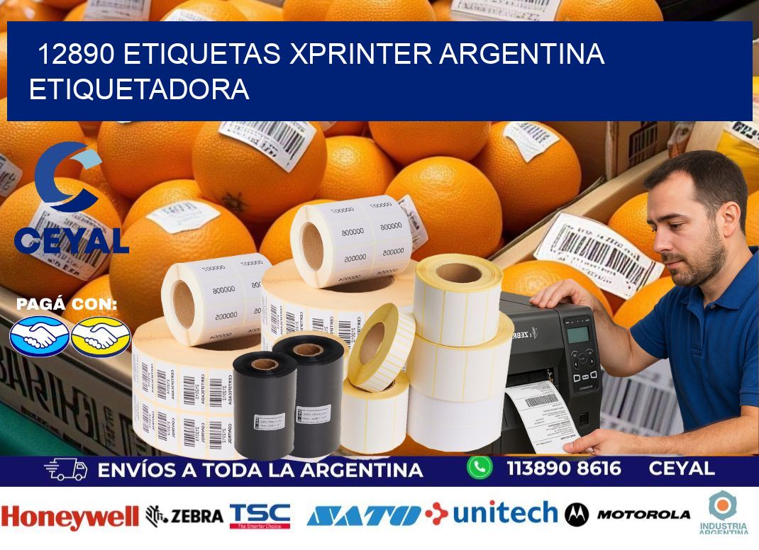 12890 etiquetas xprinter argentina ETIQUETADORA