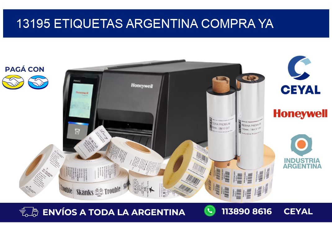 13195 etiquetas argentina COMPRA YA