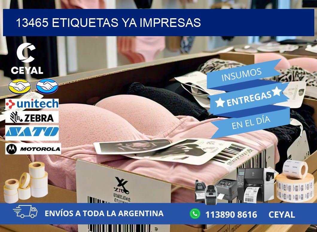 13465 ETIQUETAS YA IMPRESAS