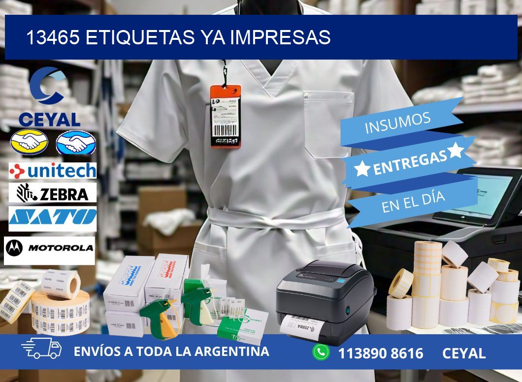 13465 ETIQUETAS YA IMPRESAS