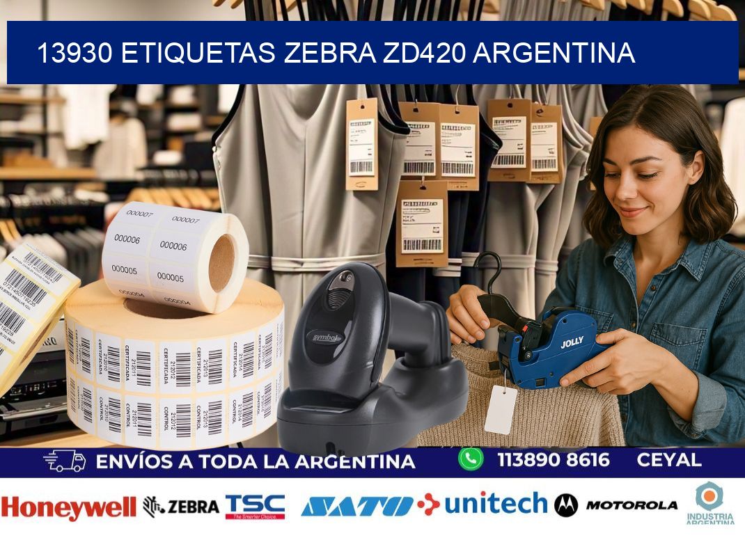 13930 etiquetas zebra zd420 argentina