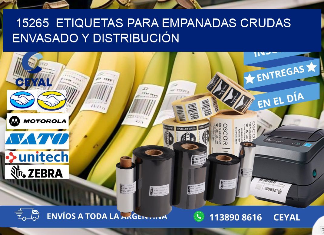 15265  ETIQUETAS PARA EMPANADAS CRUDAS ENVASADO Y DISTRIBUCIÓN