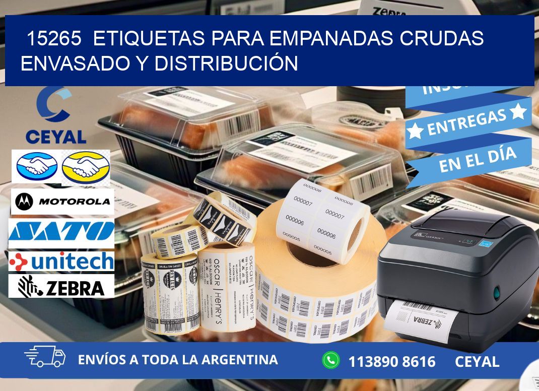 15265  ETIQUETAS PARA EMPANADAS CRUDAS ENVASADO Y DISTRIBUCIÓN