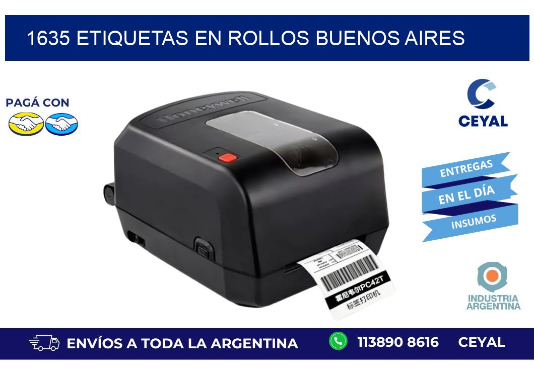 1635 ETIQUETAS EN ROLLOS BUENOS AIRES