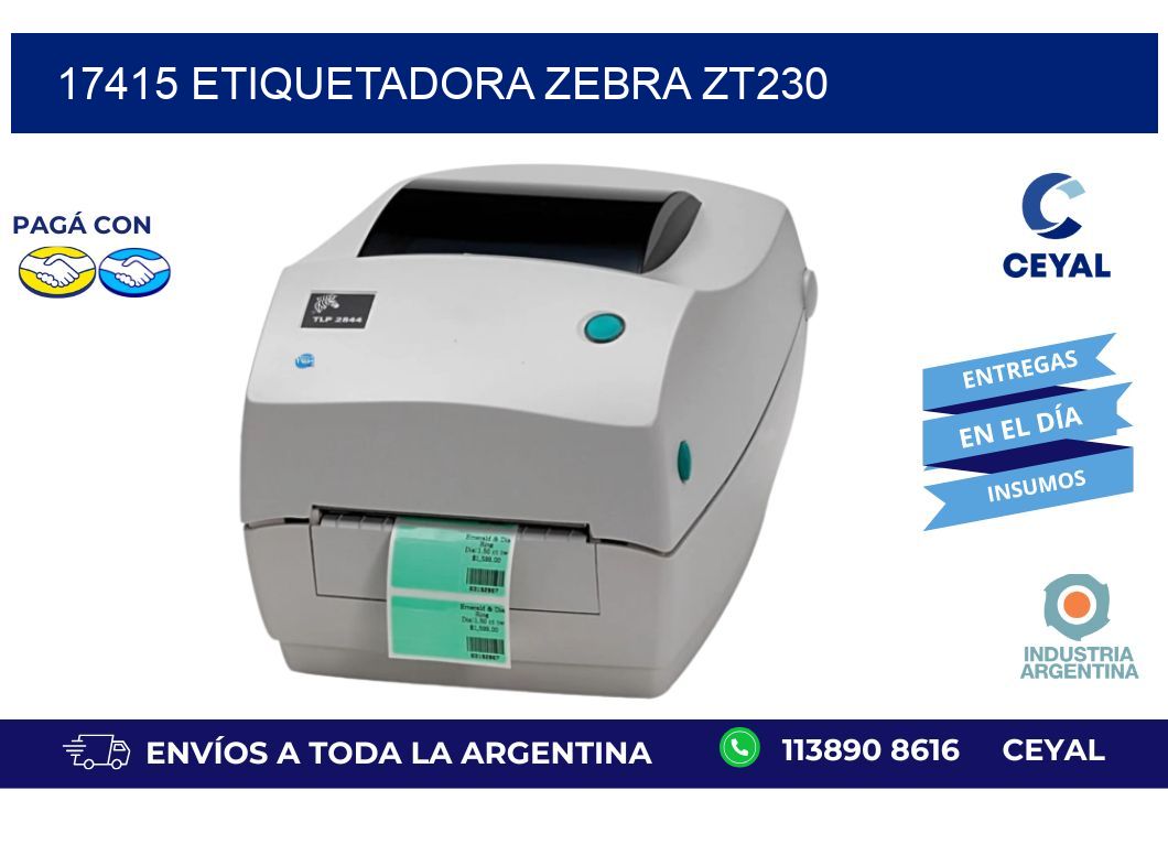 17415 ETIQUETADORA ZEBRA ZT230