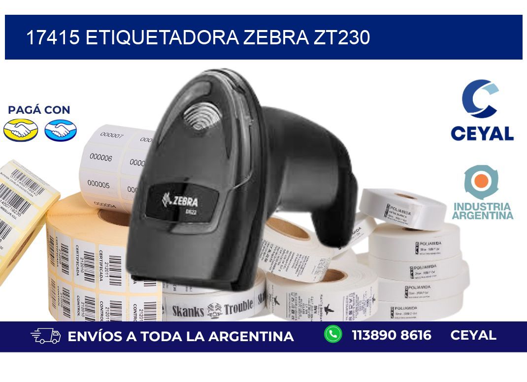 17415 ETIQUETADORA ZEBRA ZT230