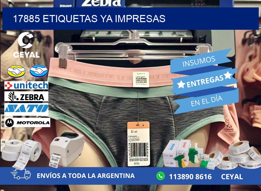 17885 ETIQUETAS YA IMPRESAS