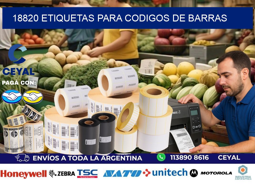 18820 ETIQUETAS PARA CODIGOS DE BARRAS