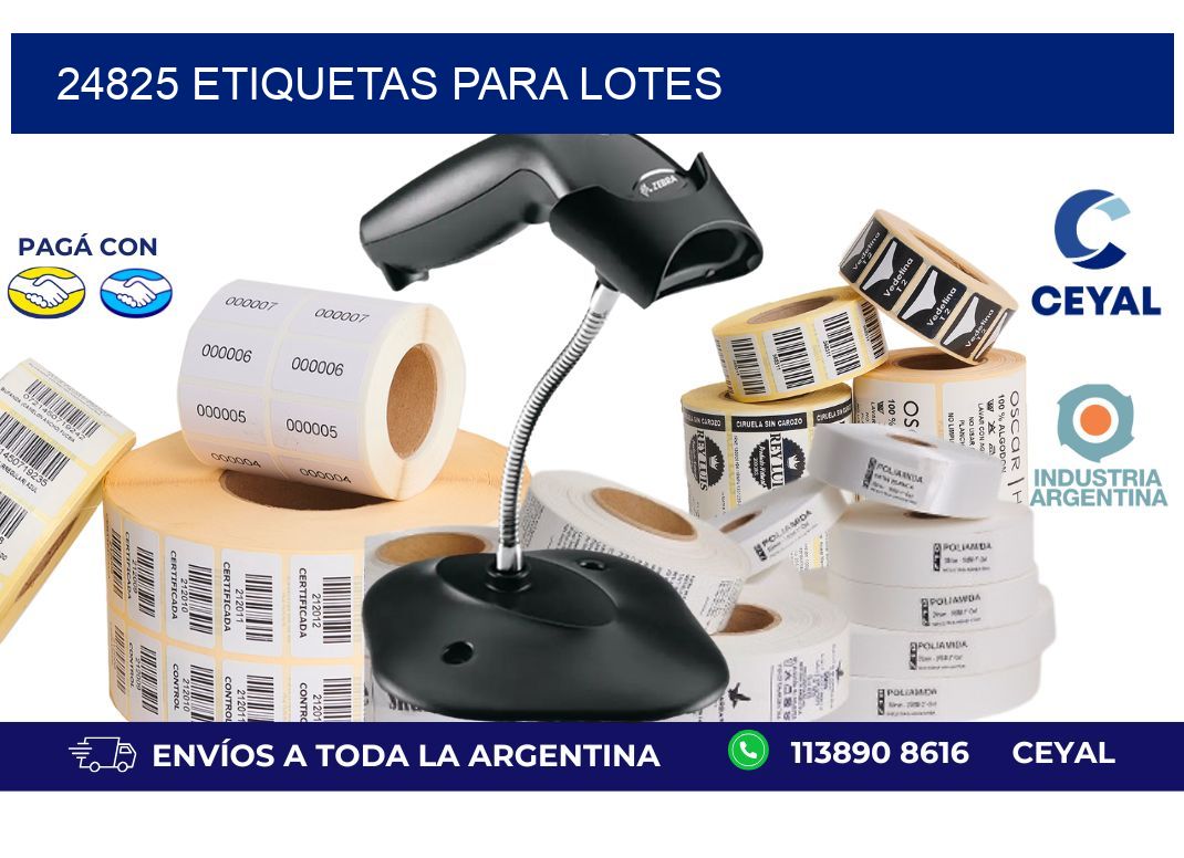 24825 ETIQUETAS PARA LOTES