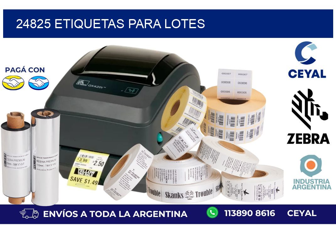 24825 ETIQUETAS PARA LOTES