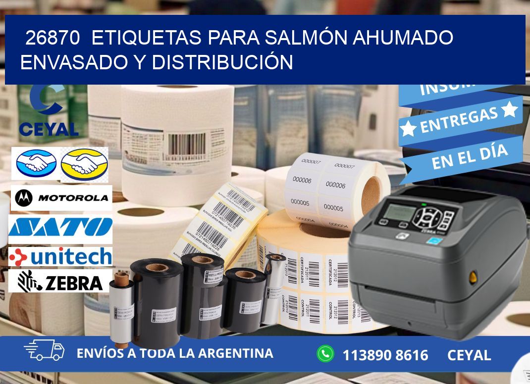 26870  ETIQUETAS PARA SALMÓN AHUMADO ENVASADO Y DISTRIBUCIÓN