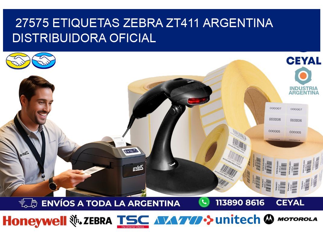 27575 etiquetas zebra zt411 argentina DISTRIBUIDORA OFICIAL
