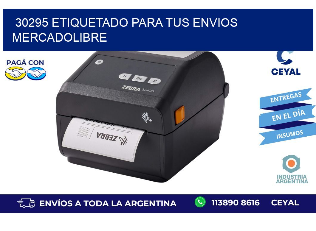 30295 ETIQUETADO PARA TUS ENVIOS MERCADOLIBRE