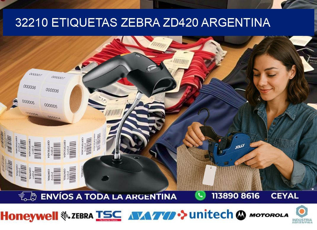 32210 etiquetas zebra zd420 argentina