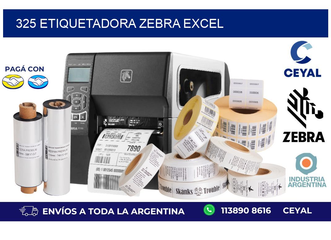 325 ETIQUETADORA ZEBRA EXCEL