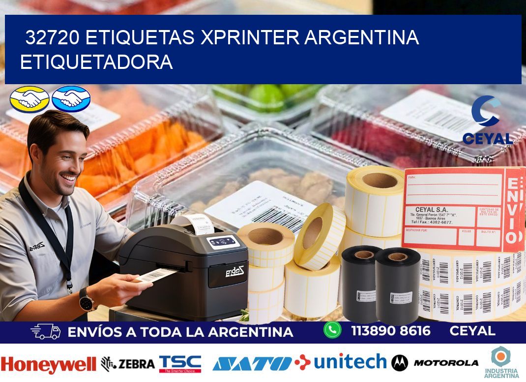 32720 etiquetas xprinter argentina ETIQUETADORA