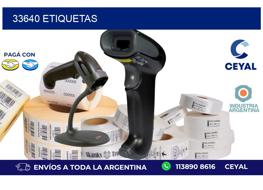 33640 ETIQUETAS