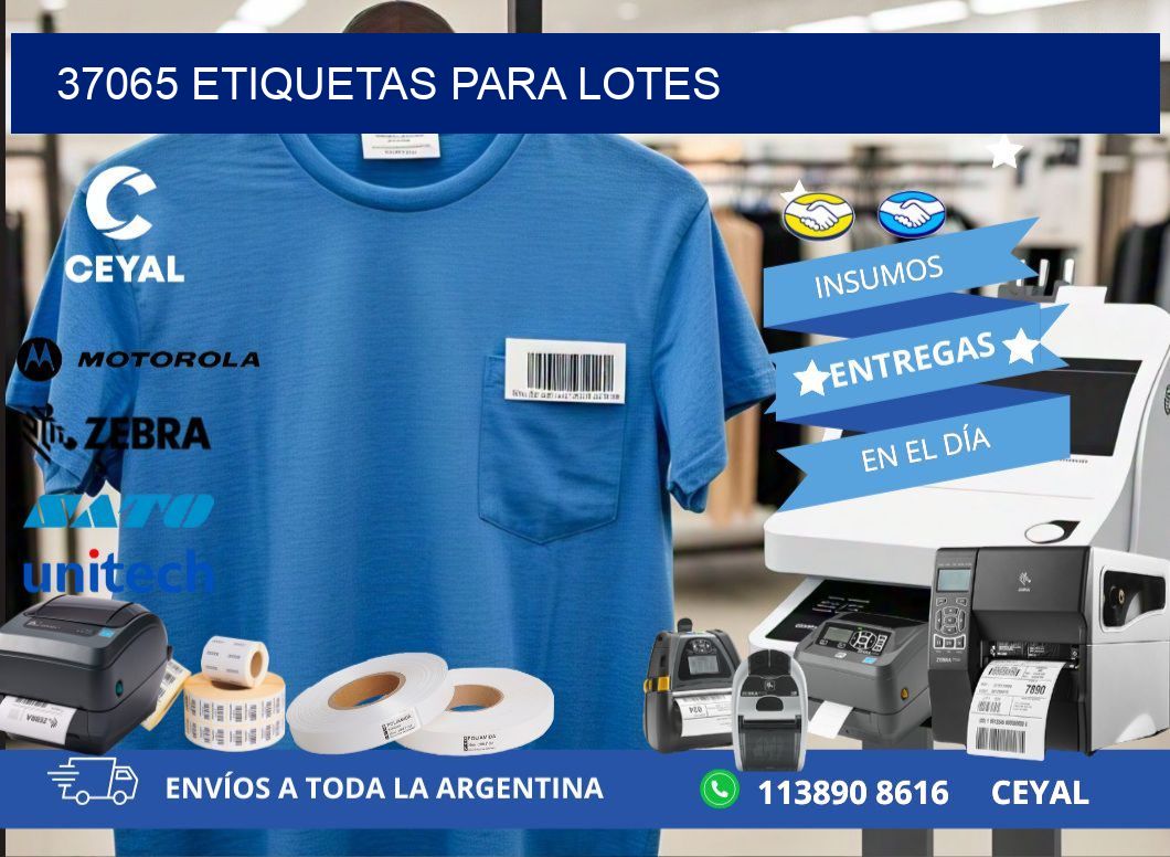 37065 ETIQUETAS PARA LOTES