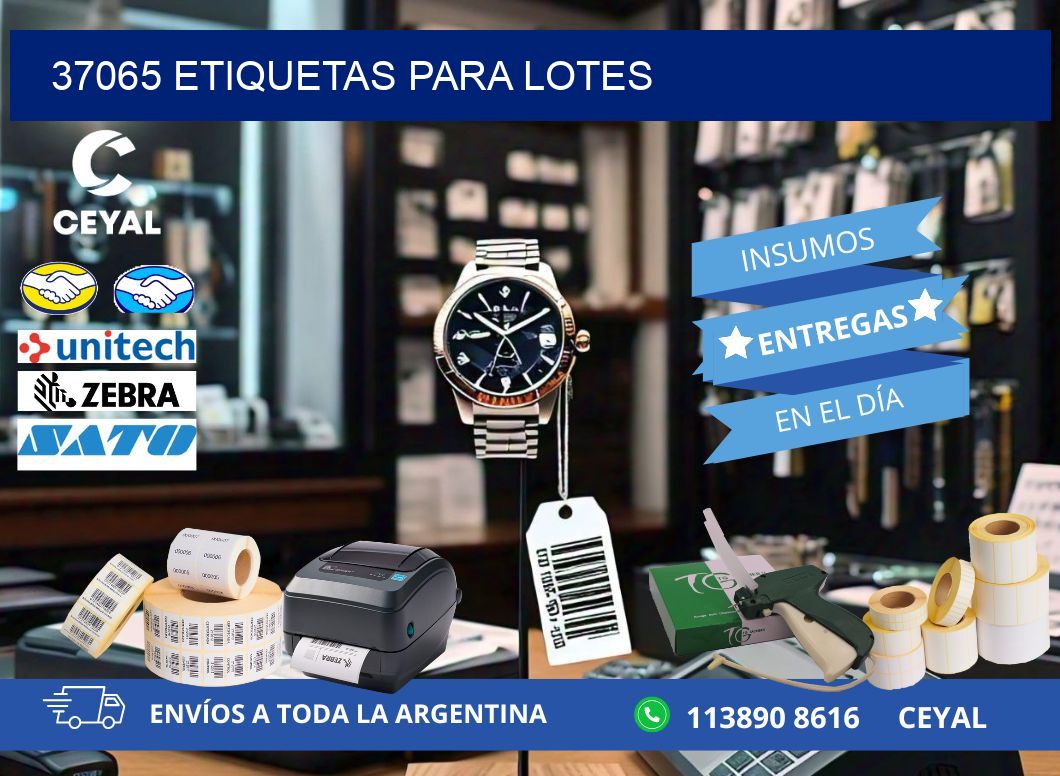 37065 ETIQUETAS PARA LOTES