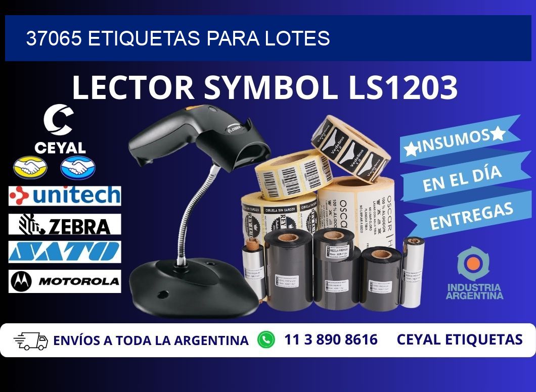37065 ETIQUETAS PARA LOTES