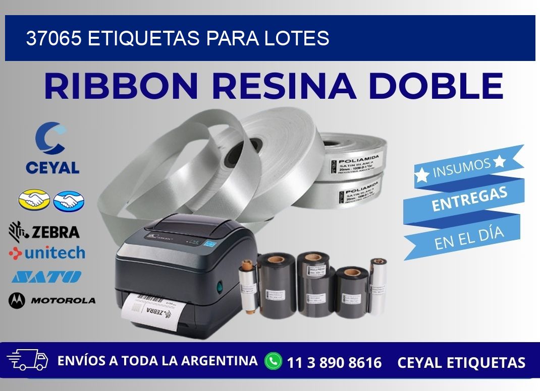 37065 ETIQUETAS PARA LOTES