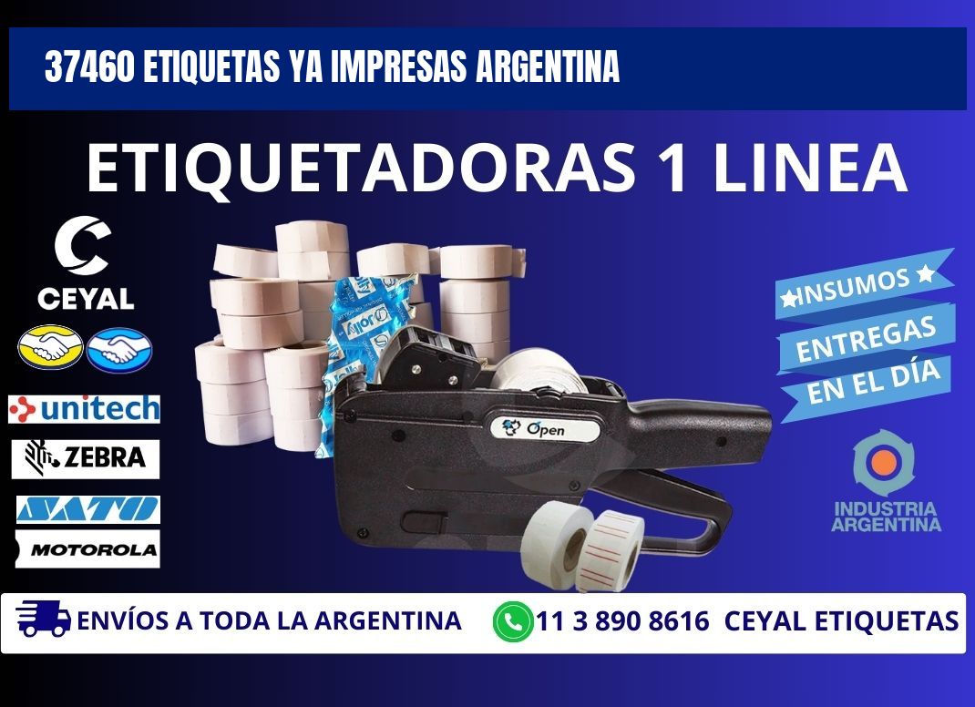 37460 ETIQUETAS YA IMPRESAS ARGENTINA