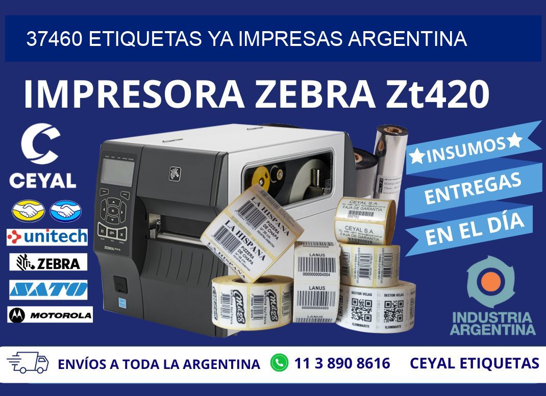 37460 ETIQUETAS YA IMPRESAS ARGENTINA