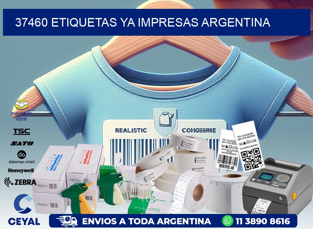37460 ETIQUETAS YA IMPRESAS ARGENTINA