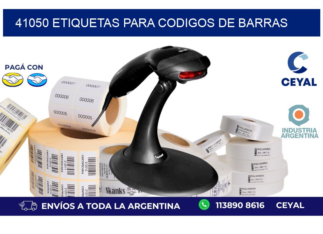 41050 ETIQUETAS PARA CODIGOS DE BARRAS