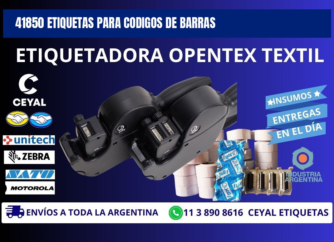 41850 ETIQUETAS PARA CODIGOS DE BARRAS