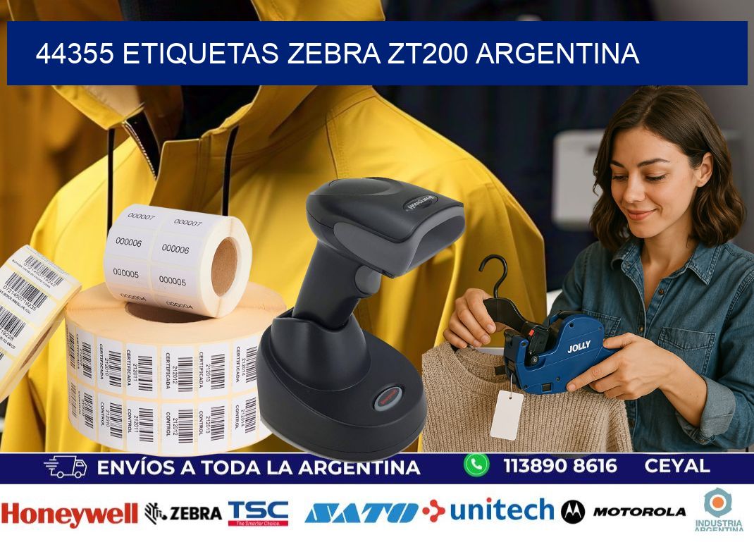 44355 etiquetas zebra zt200 argentina