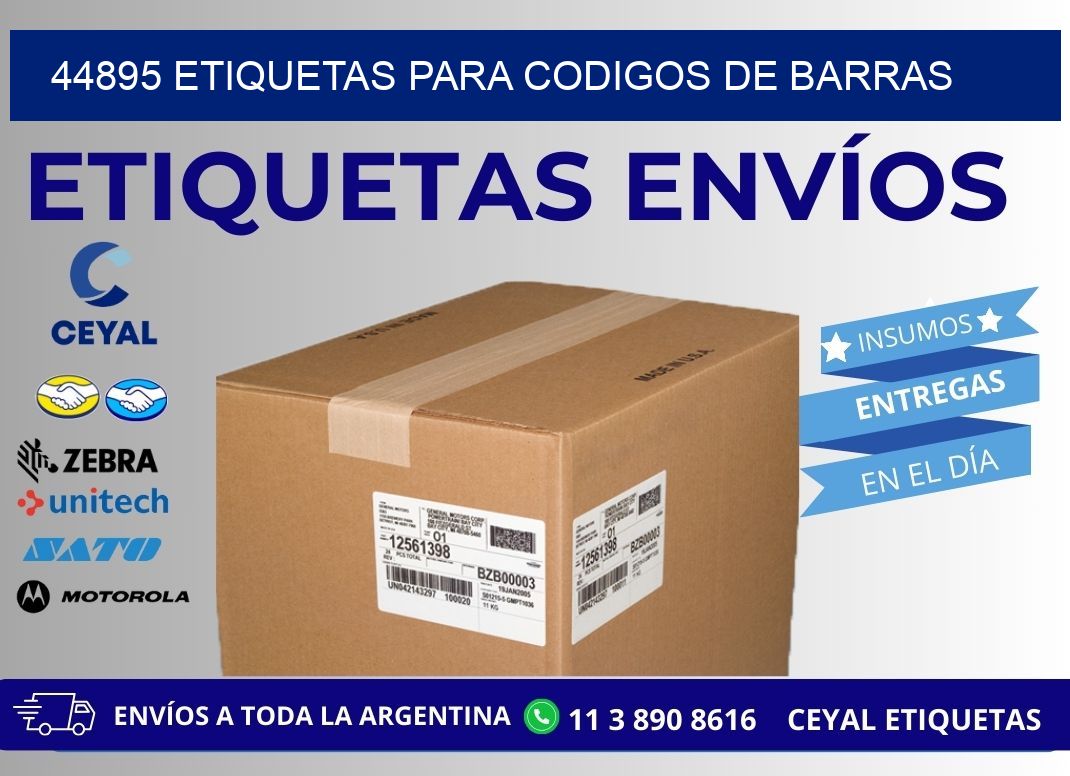 44895 ETIQUETAS PARA CODIGOS DE BARRAS