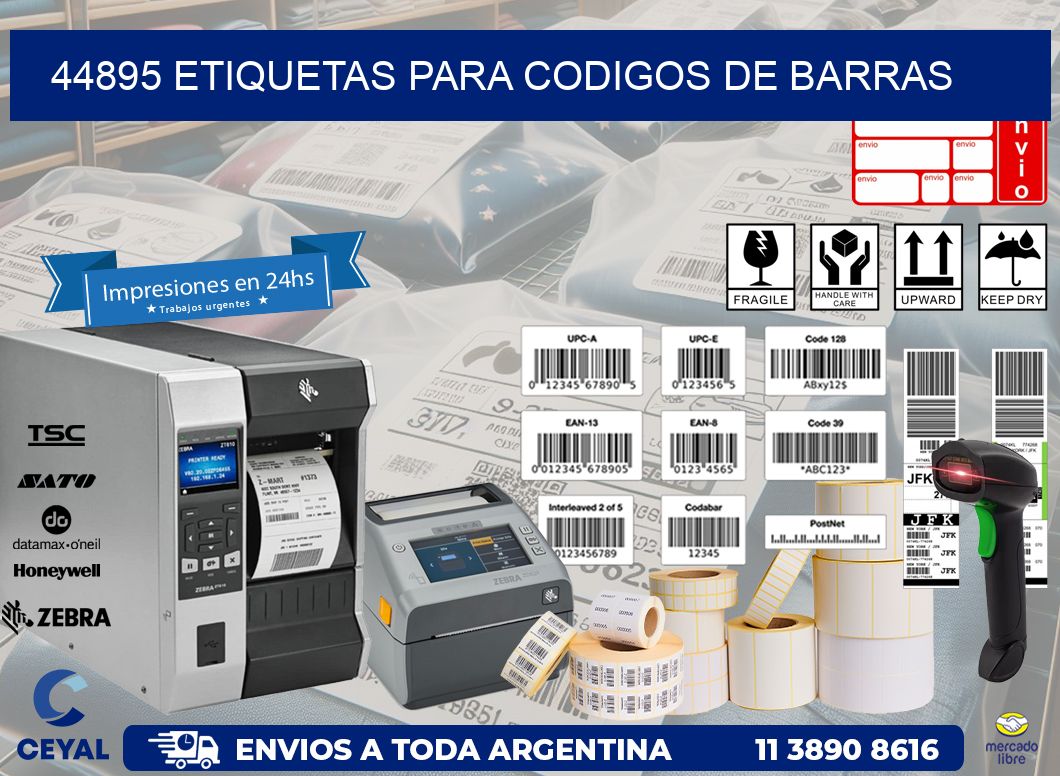 44895 ETIQUETAS PARA CODIGOS DE BARRAS