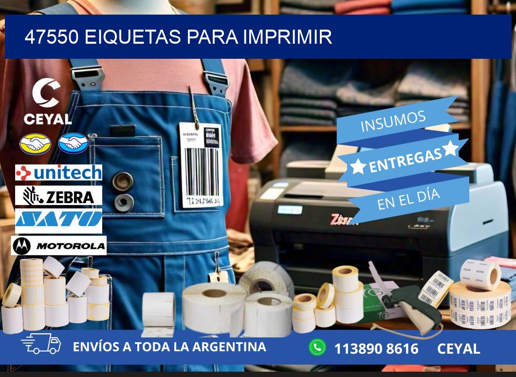 47550 EIQUETAS PARA IMPRIMIR