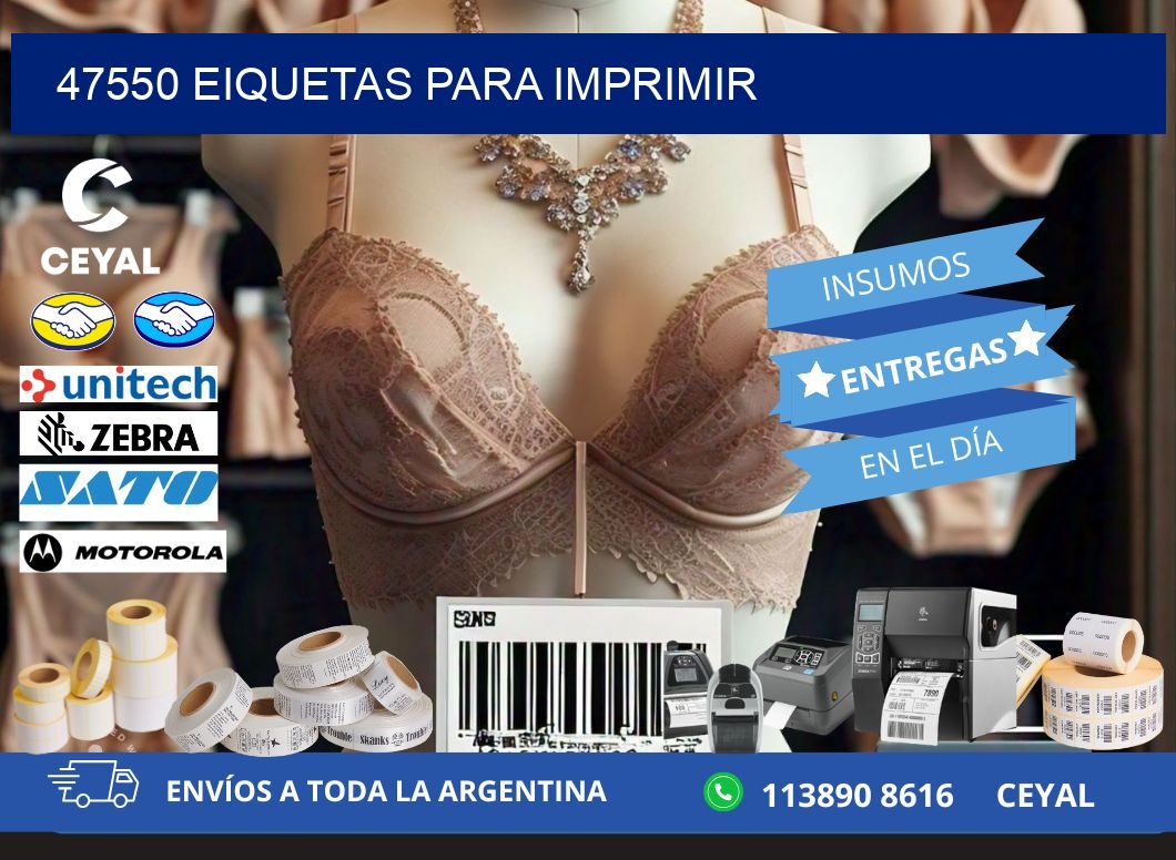 47550 EIQUETAS PARA IMPRIMIR