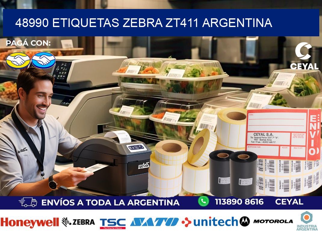48990 etiquetas zebra zt411 argentina