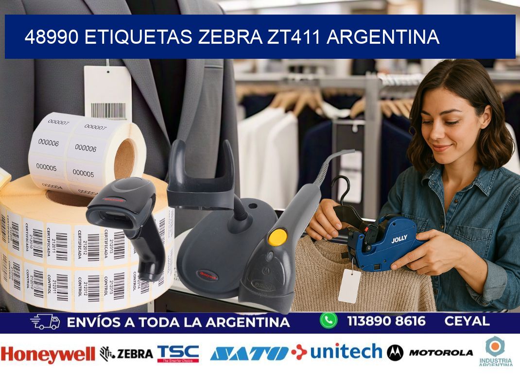 48990 etiquetas zebra zt411 argentina