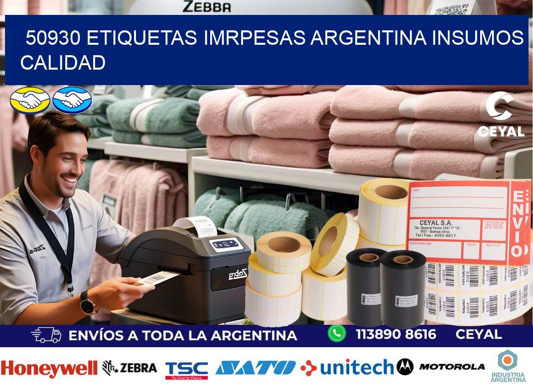 50930 etiquetas imrpesas argentina INSUMOS CALIDAD
