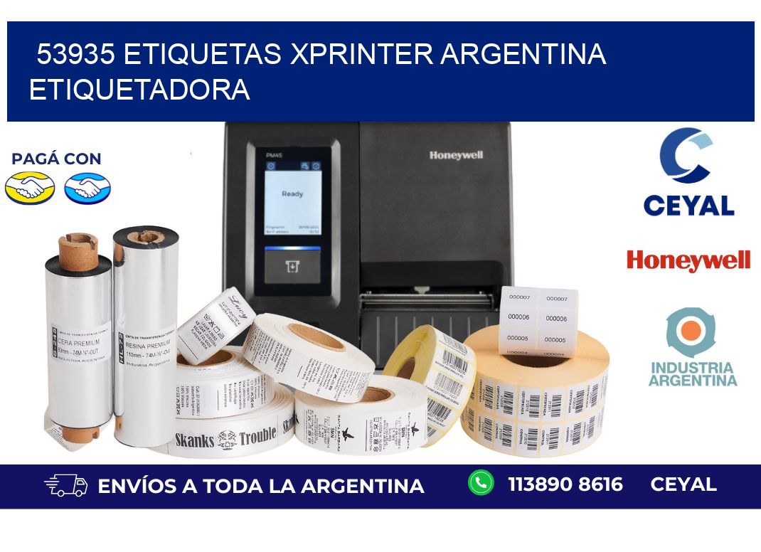 53935 etiquetas xprinter argentina ETIQUETADORA