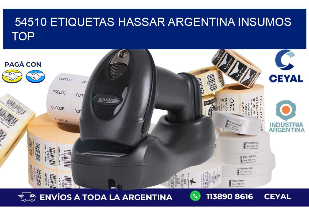 54510 etiquetas hassar argentina INSUMOS TOP