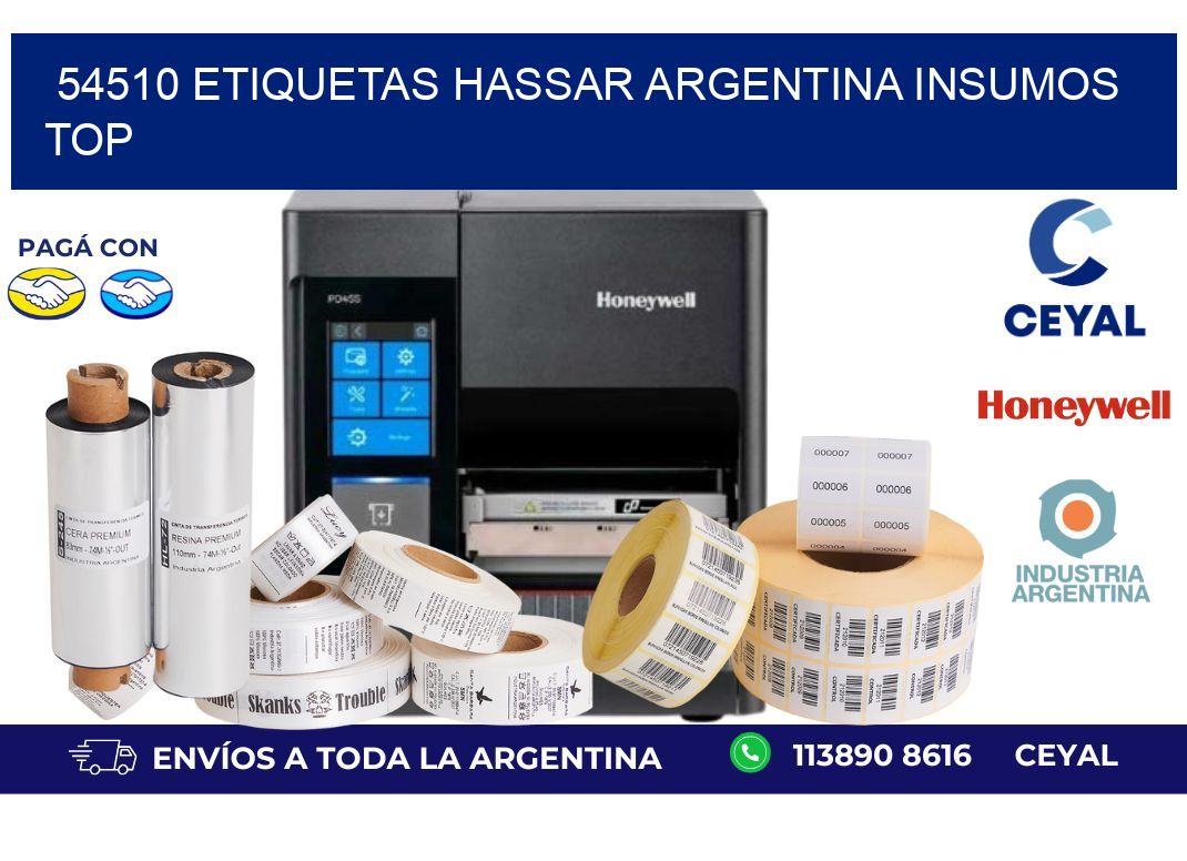 54510 etiquetas hassar argentina INSUMOS TOP