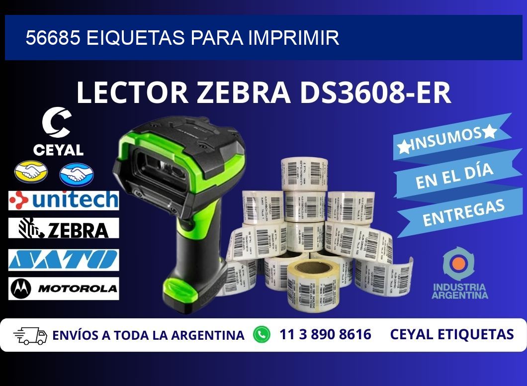 56685 EIQUETAS PARA IMPRIMIR