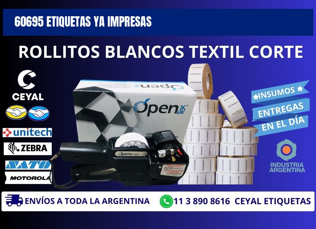 60695 ETIQUETAS YA IMPRESAS