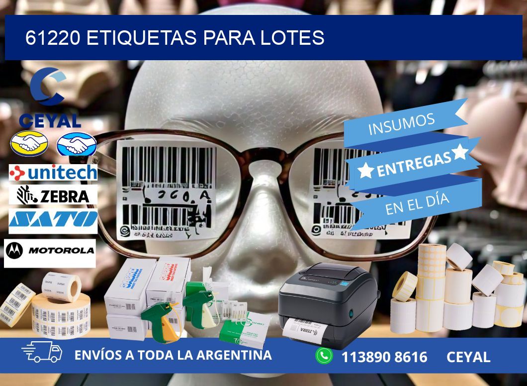 61220 ETIQUETAS PARA LOTES