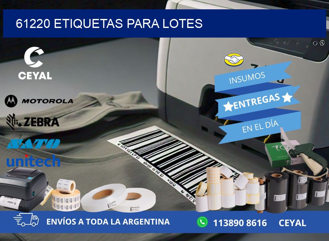 61220 ETIQUETAS PARA LOTES