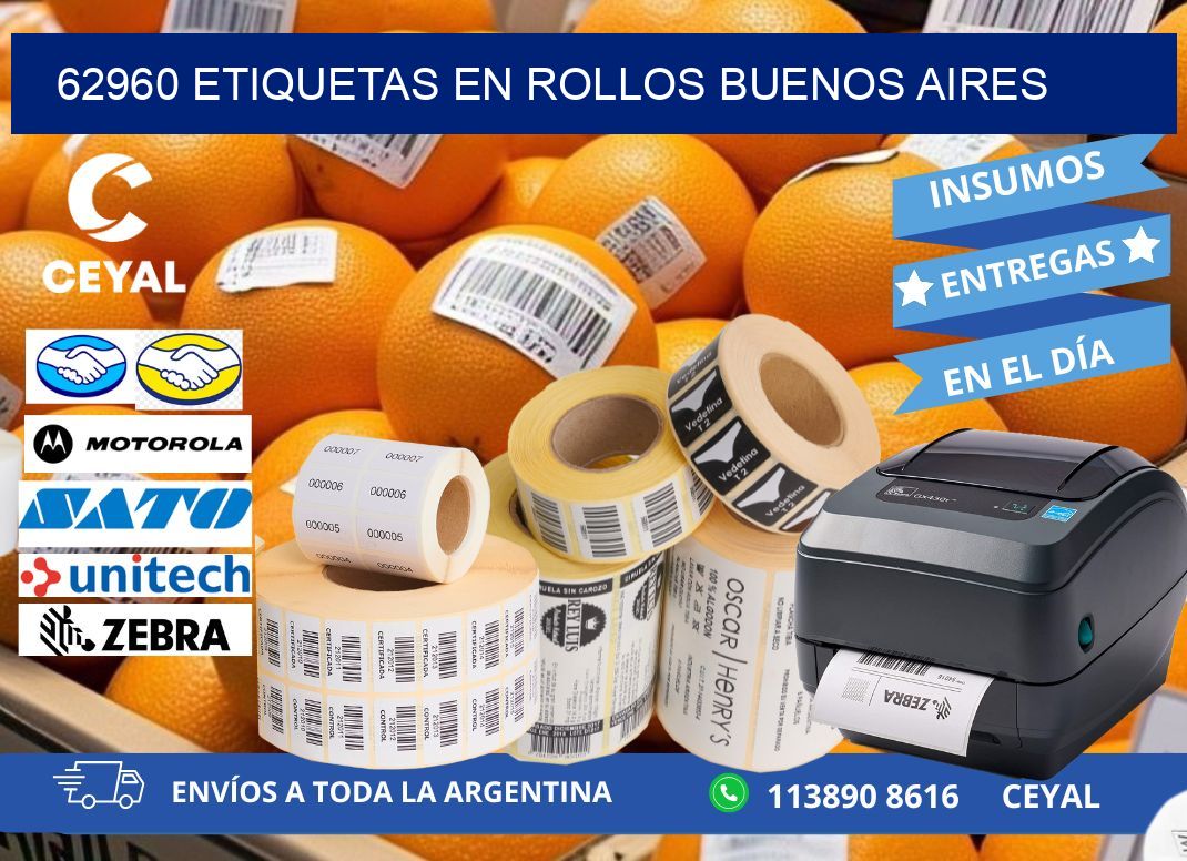 62960 ETIQUETAS EN ROLLOS BUENOS AIRES
