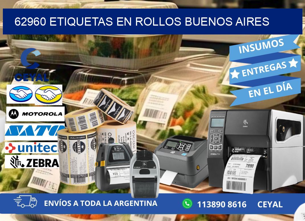 62960 ETIQUETAS EN ROLLOS BUENOS AIRES