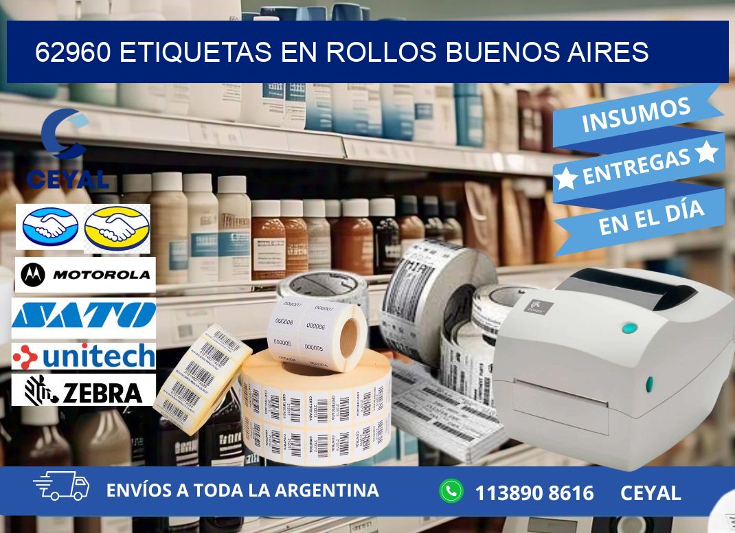 62960 ETIQUETAS EN ROLLOS BUENOS AIRES